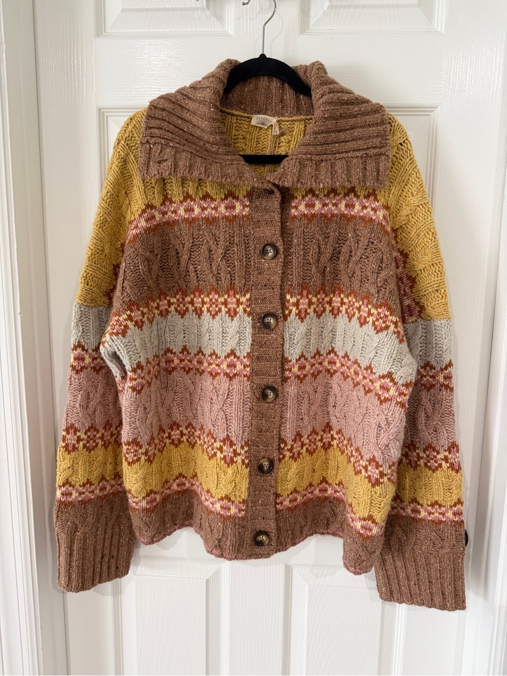 Faherty Women's Highland Fairisle Cardigan